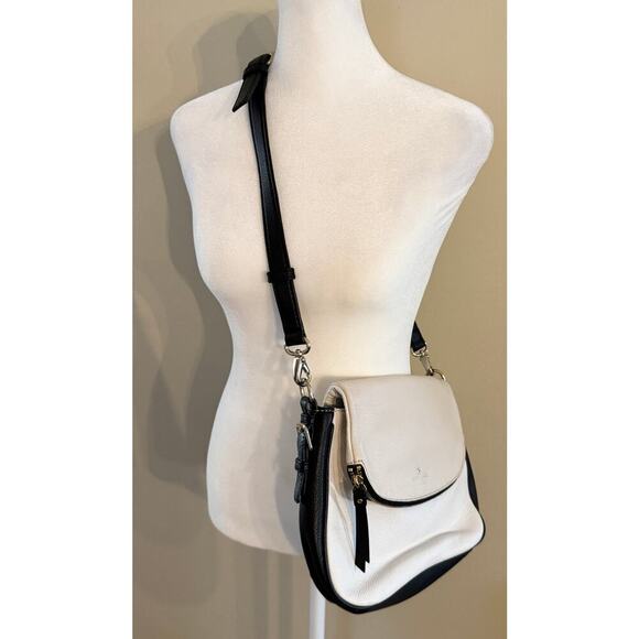 KATE SPADE Colorblock Leather Crossbody Zippered Purse Bag Satchel - Picture 2 of 8